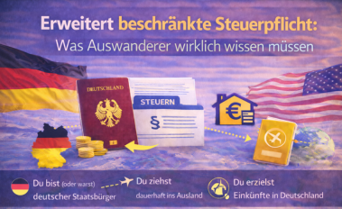 Erweitert beschränkte Steuerpflicht: Was Auswanderer wirklich wissen müssen