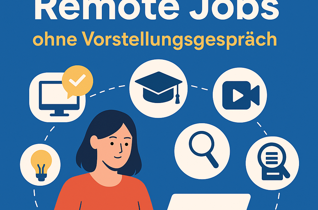 Die 5 besten Remote Jobs ohne Vorstellungsgespräch