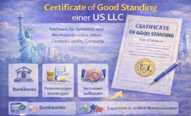 Certificate of Good Standing einer US LLC